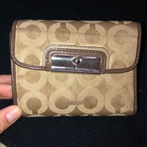 Coach trifold wallet